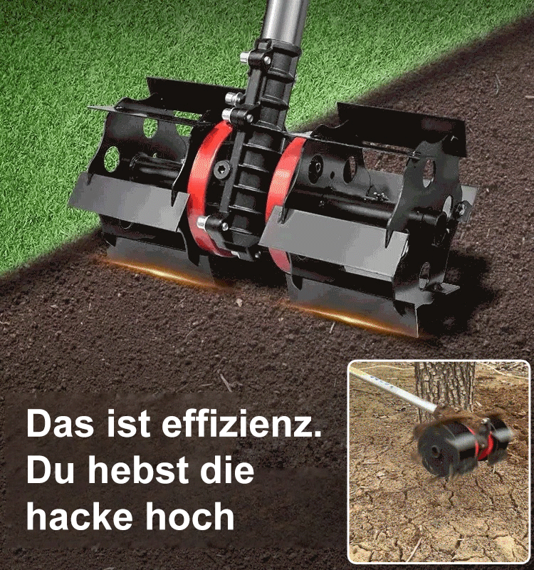 Unkrautjäten und Lösen von Rädern für Rasenmäher