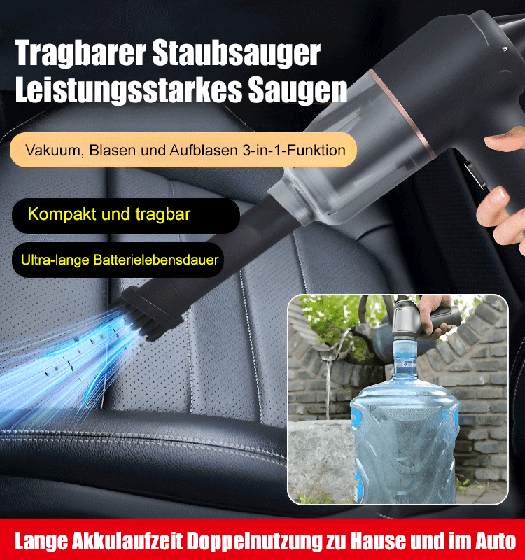 JS-Mini-Staubsauger für Haus und Auto