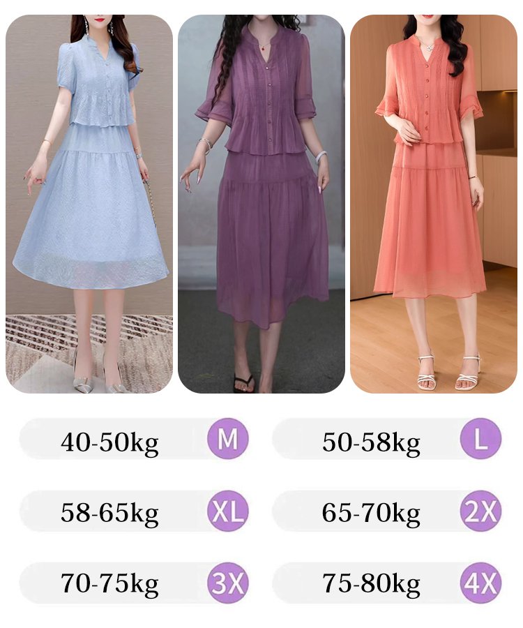 コットンリネンのレイヤードワンピース