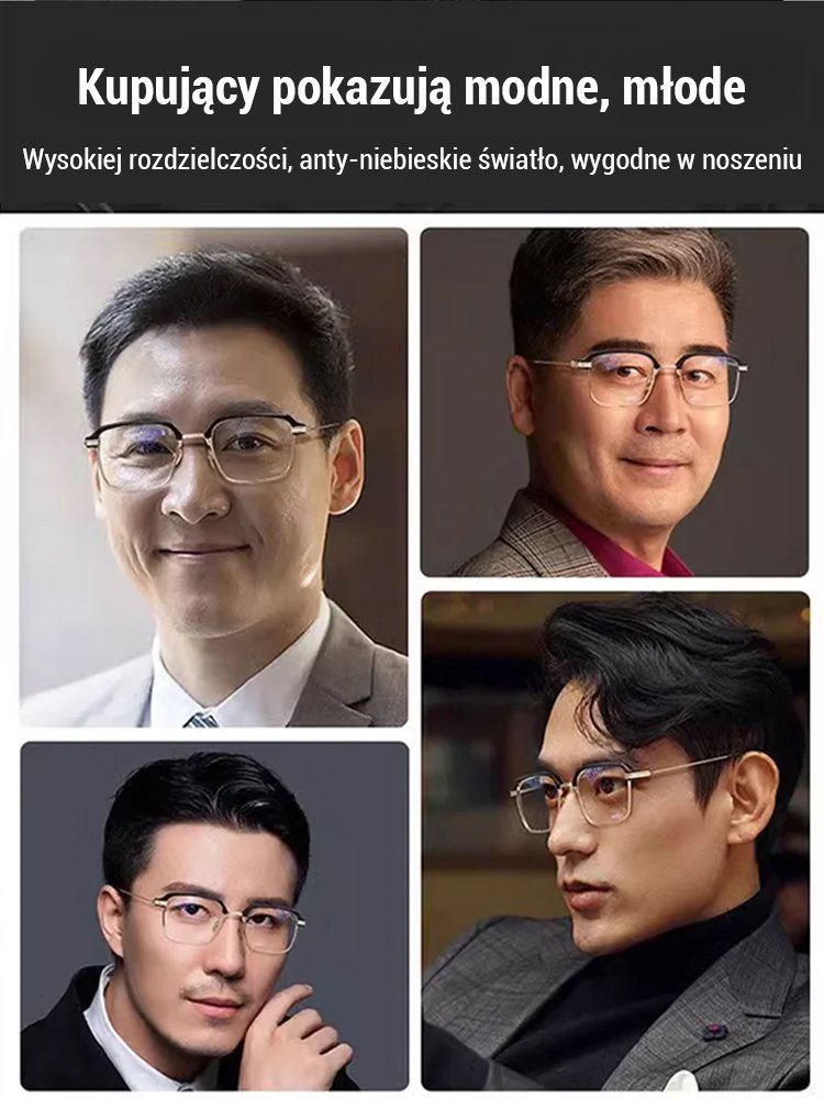 【Zoom czarna technologia】Biznesowe klasyczne okulary do czytania