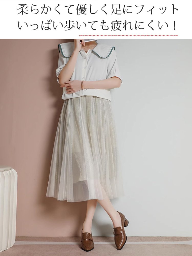 ポインテッドトゥのヴィンテージシューズ