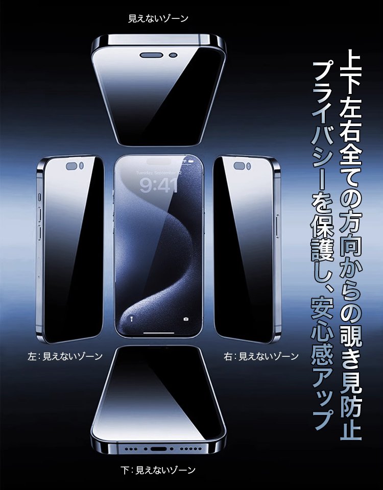 【初心者5秒で完成】覗き見防止・ブルーライトカットスマホフィルム