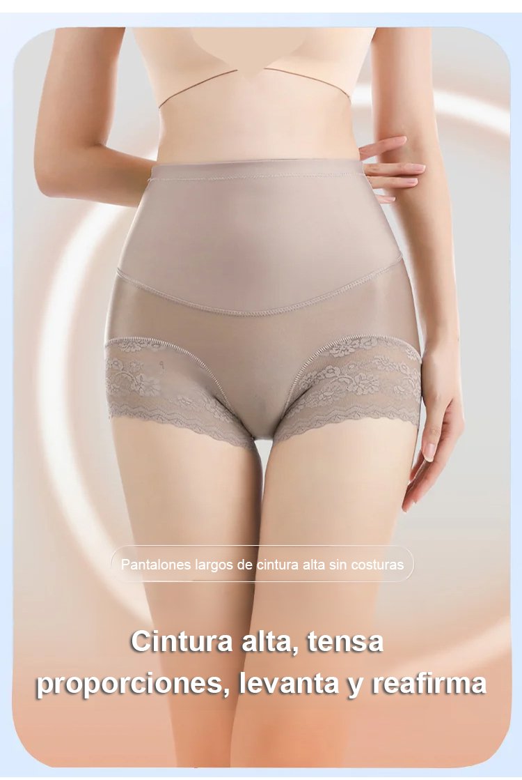 Detalle de la textura sedosa de las braguitas moldeadoras