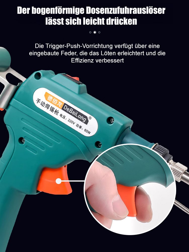 【Kostenloser Lötdraht】Debailong manuelle Lötpistole