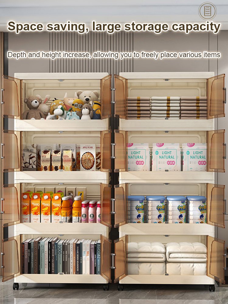 Multifunctional folding storage cabinet