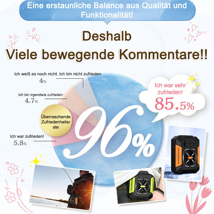 Tragbarer Hüftventilator für den Außenbereich