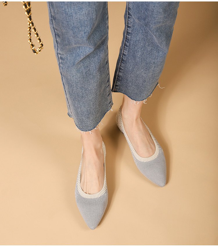 ニットパンプス