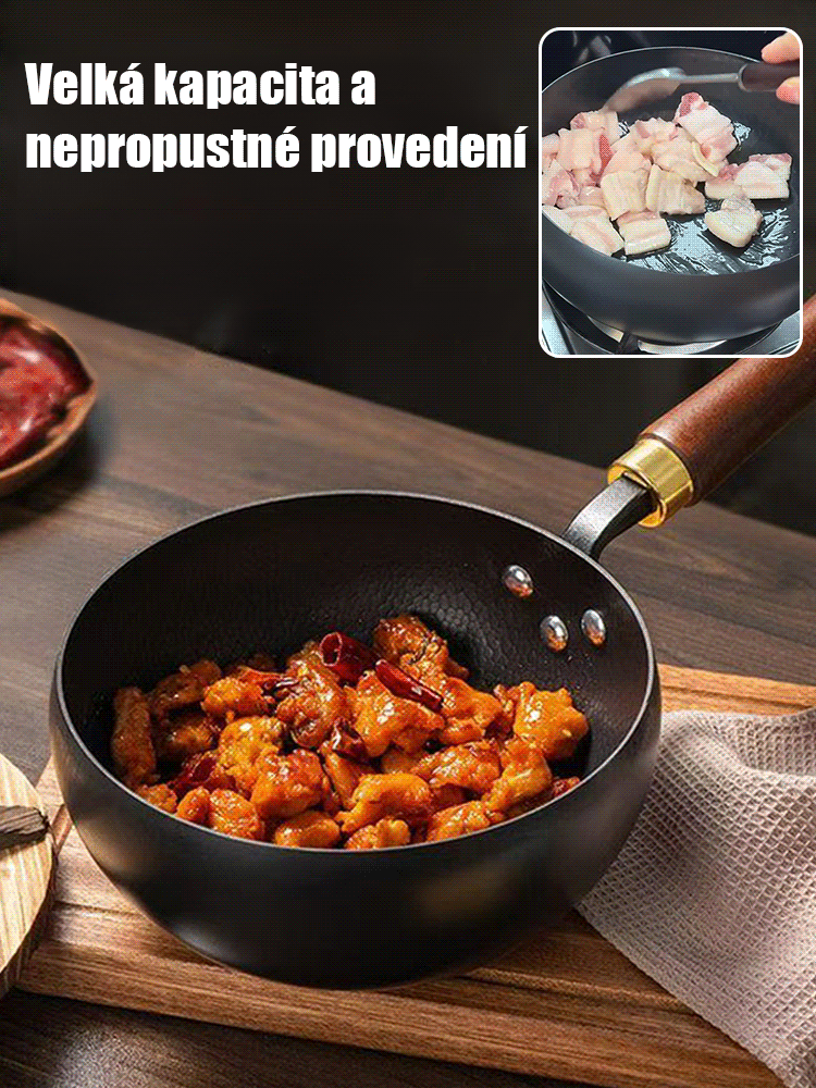 Ruční kladívkový hrnec s břichem