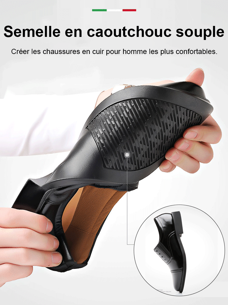 Chaussures d'affaires en cuir Oxford pour hommes