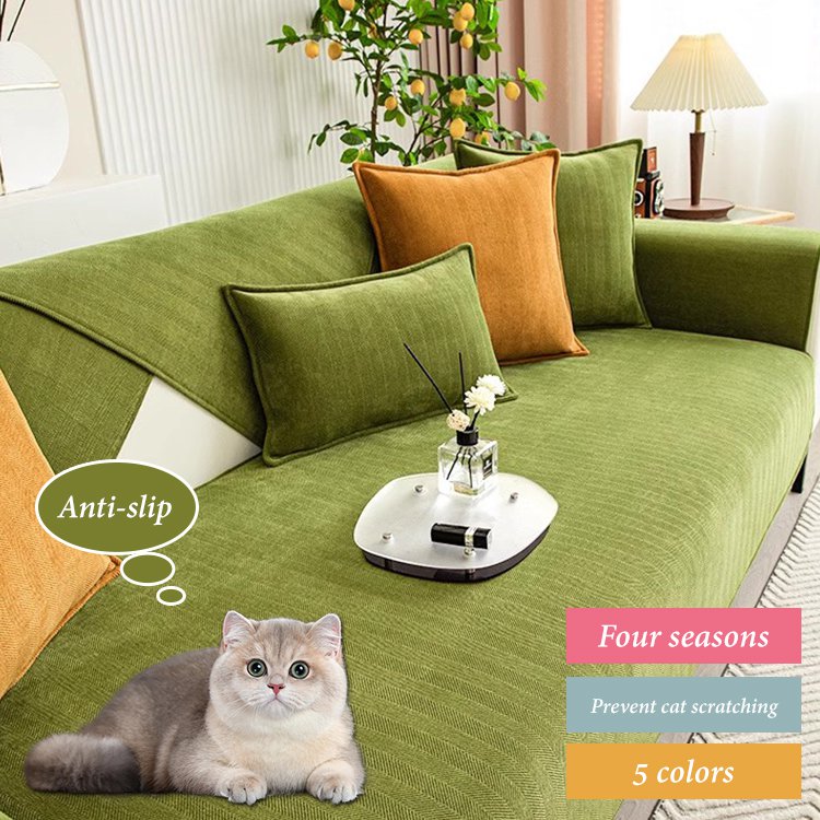 【Natural Healing】Herringbone Chenille Sofa Cushion