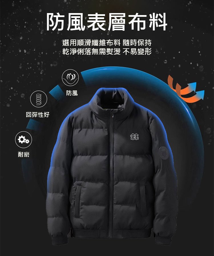 大樹男士冬季保暖外套虎