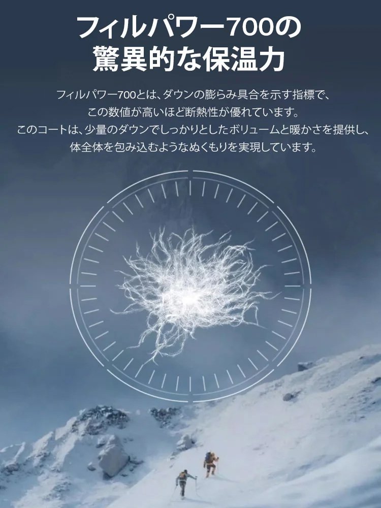 取り外しライナー付きパーカダウンジャケット