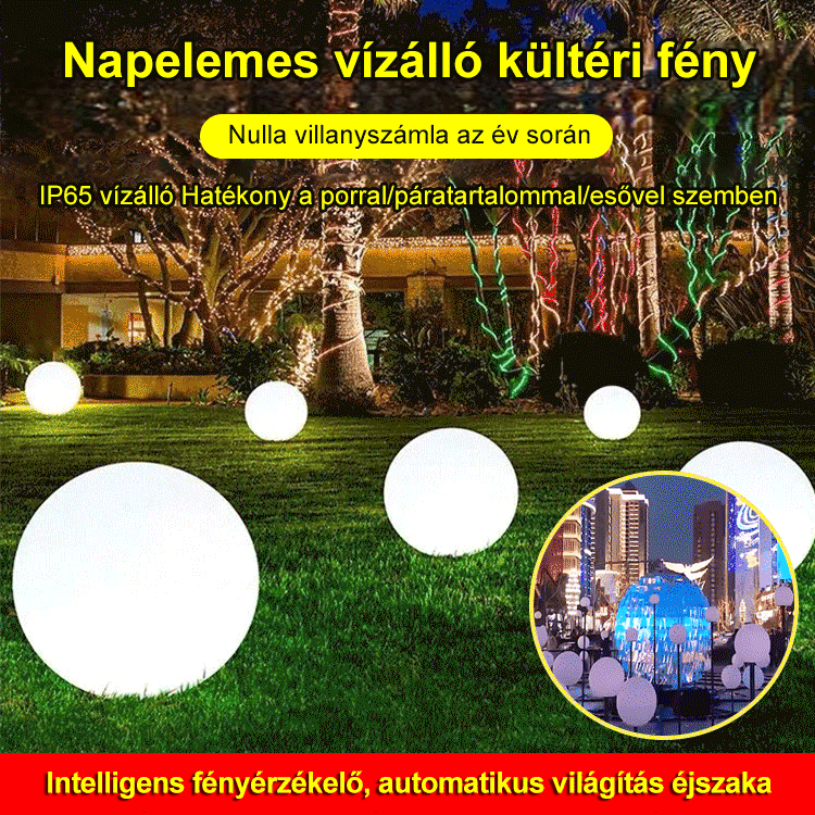 LED kültéri napelemes fény