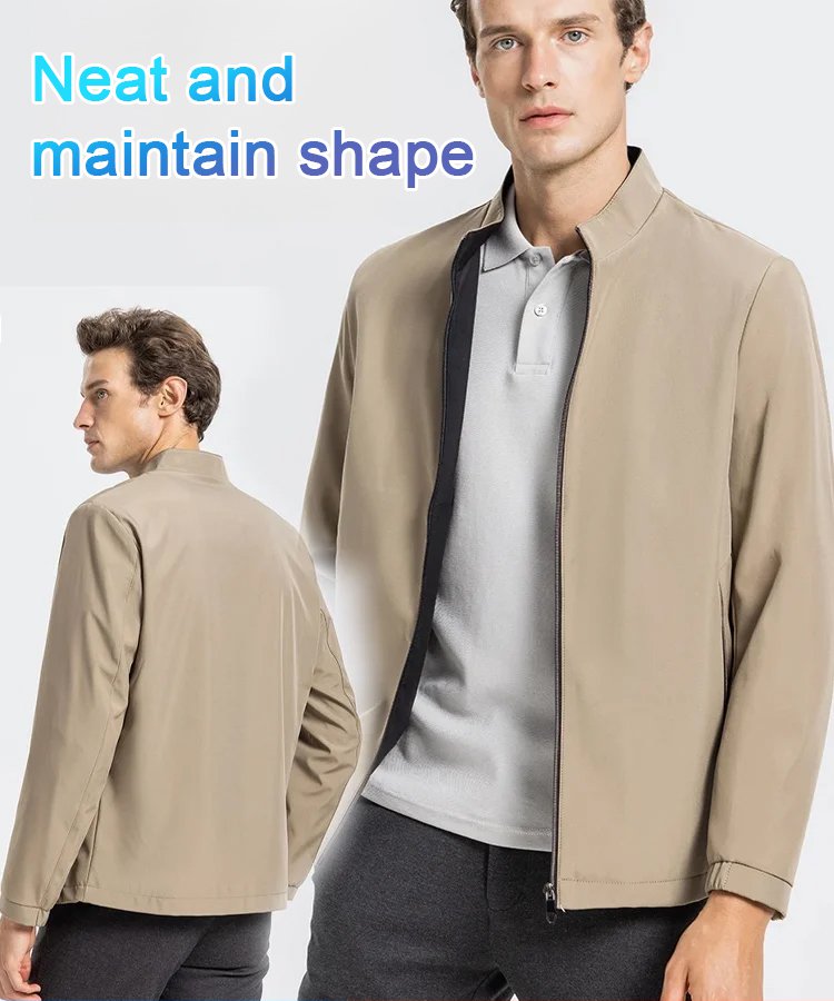 High-end men's business stand collar casual jacket