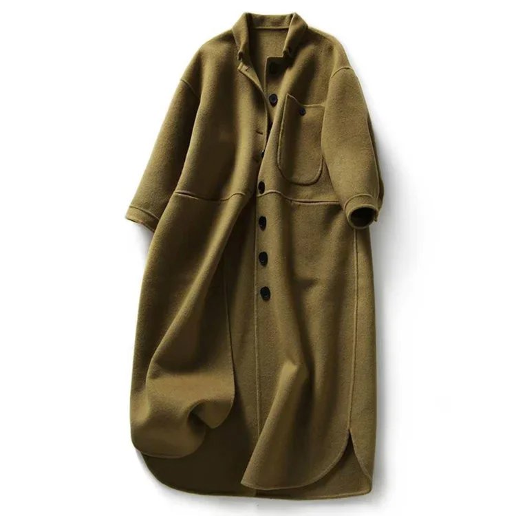 Nouveau manteau en tweed tempérament automne hiver