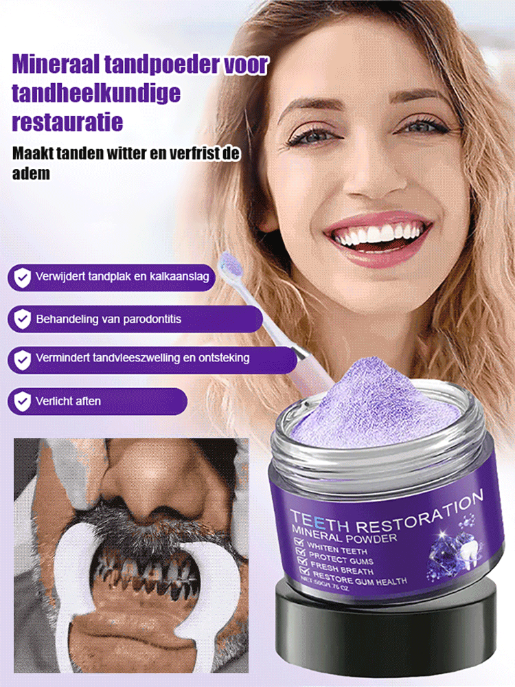 Tandherstel & Whitening Mineralen Tandpoeder