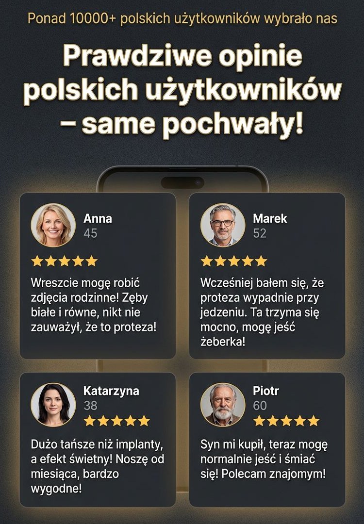 S[Uzyskaj idealny uśmiech natychmiast] Zestaw protez zębowych