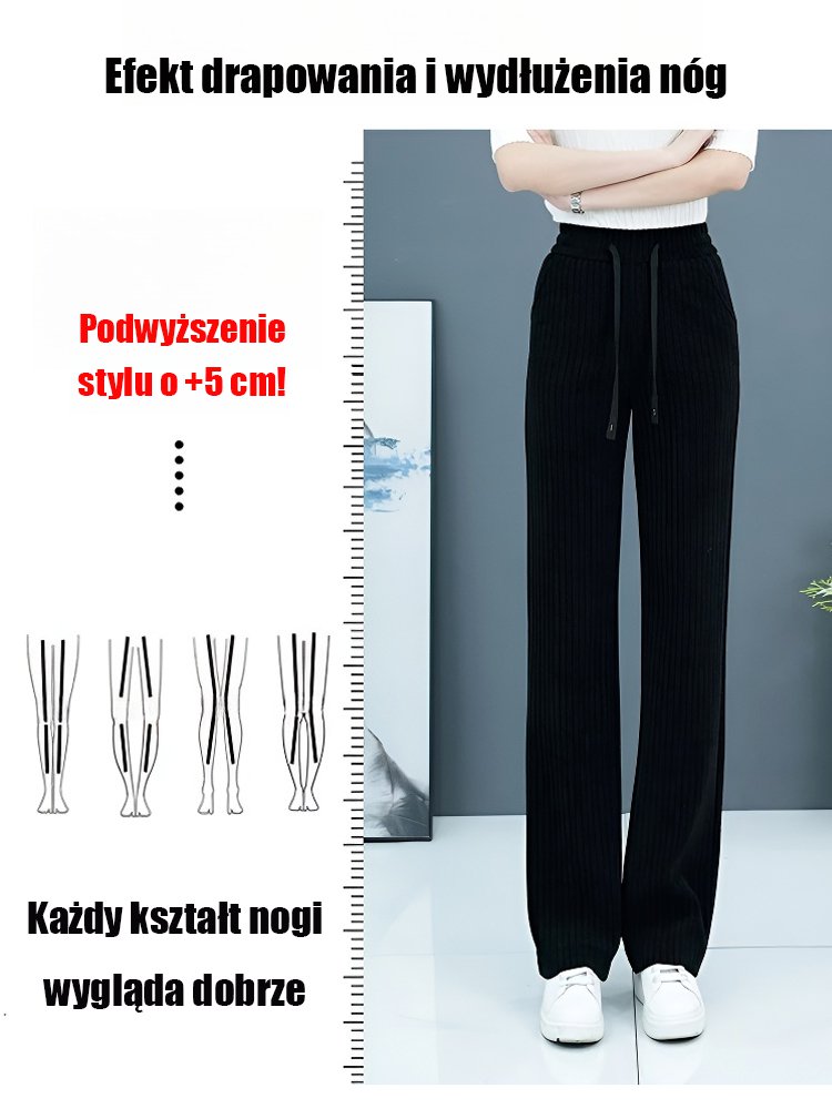 Spodnie z prostymi nogawkami