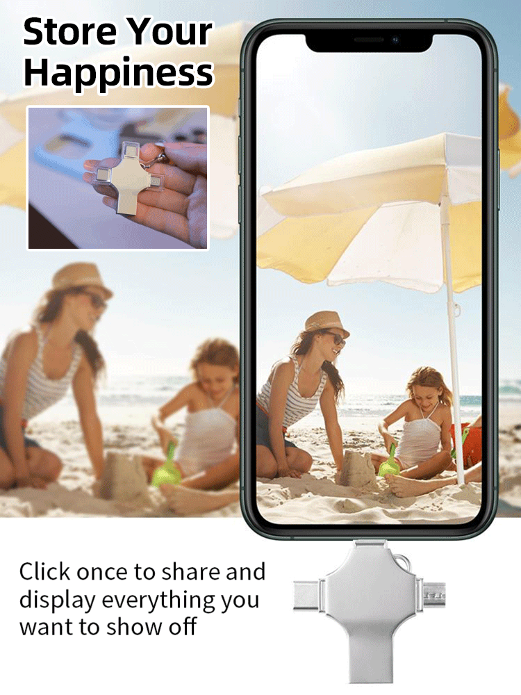 4-in-1 Cell Phone USB Flash Drive - 1TB