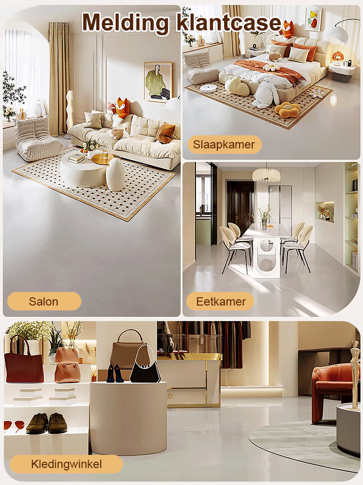 【Super slijtvast】Gouden draad pantser watergedragen epoxy vloercoating - zonder roller