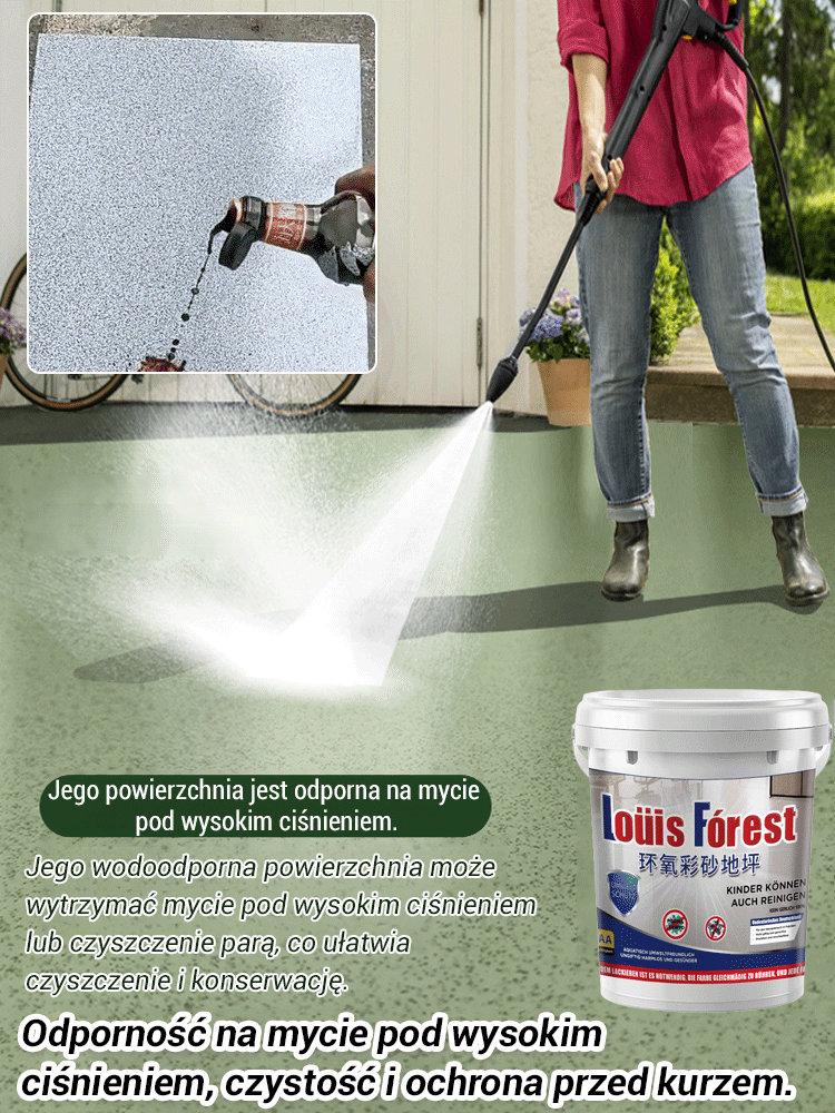 【Jednorazowe formowanie】 Ulepsz farbę do podłóg z piasku epoksydowego