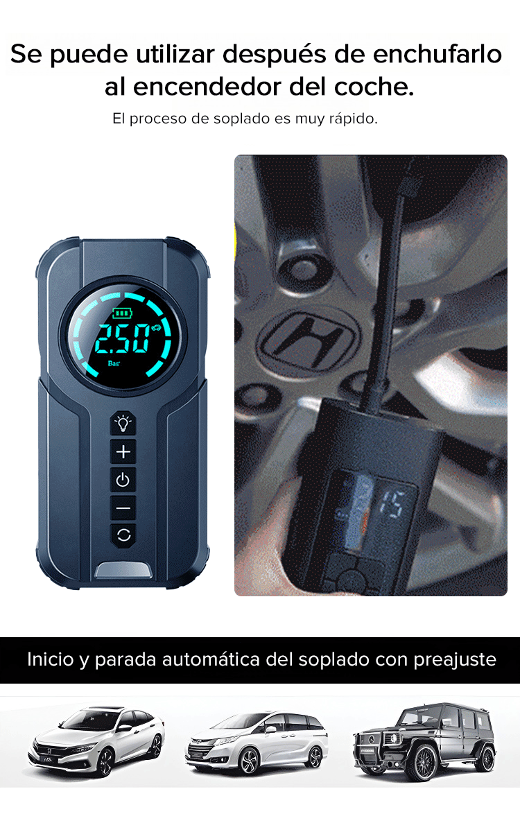 [Bomba dual alemana de alta presión] bomba de aire inteligente ultra silenciosa