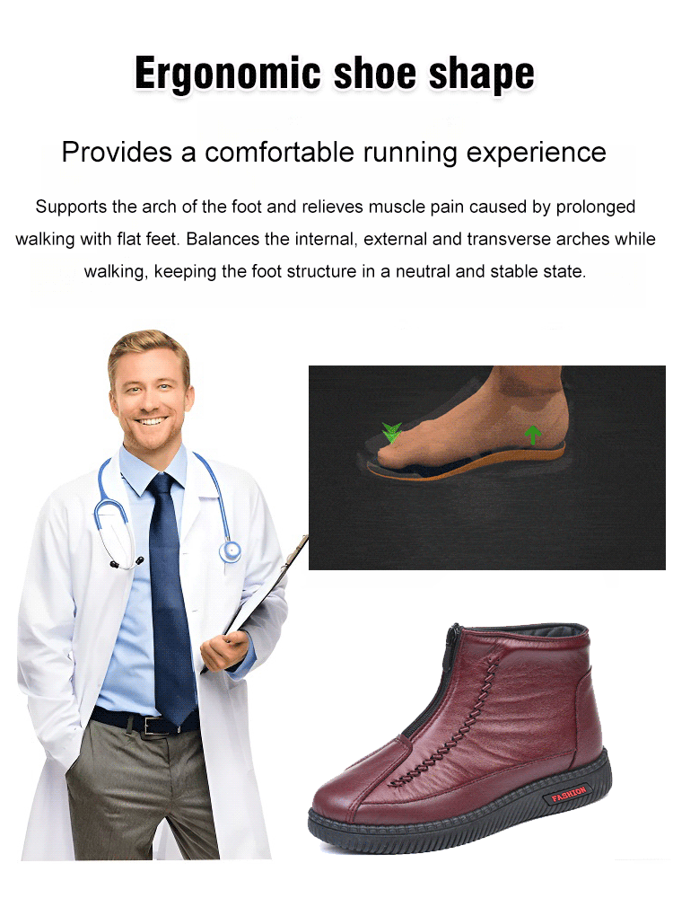 Non-slip warm shoes for the elderly