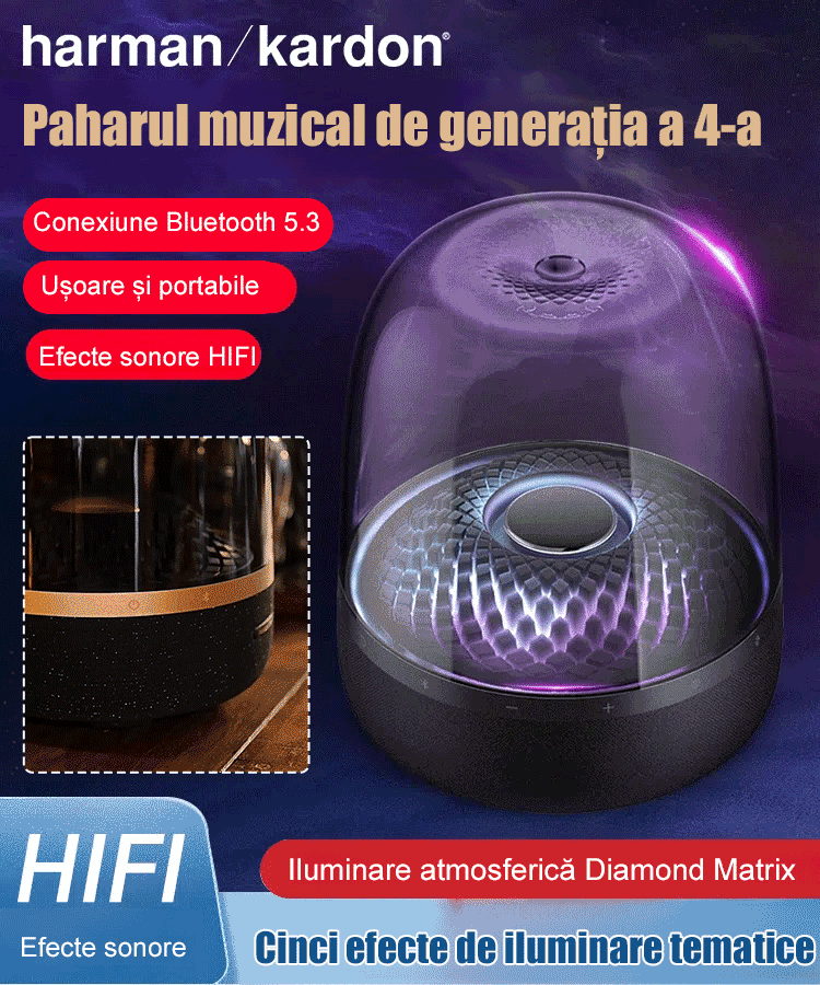 Noul geam dazzle color light bluetooth stereo