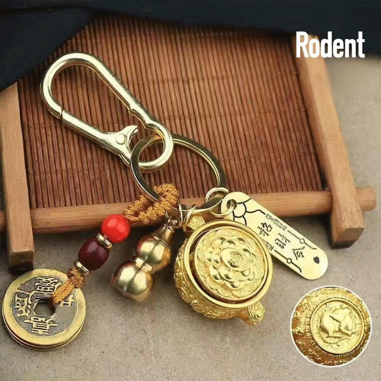 【Attracting Wealth and Treasure】Zodiac Cornucopia Keychain
