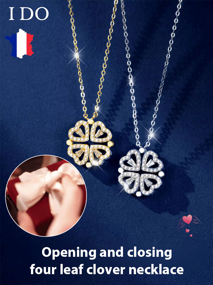 Love Folding Creative Clover Necklace