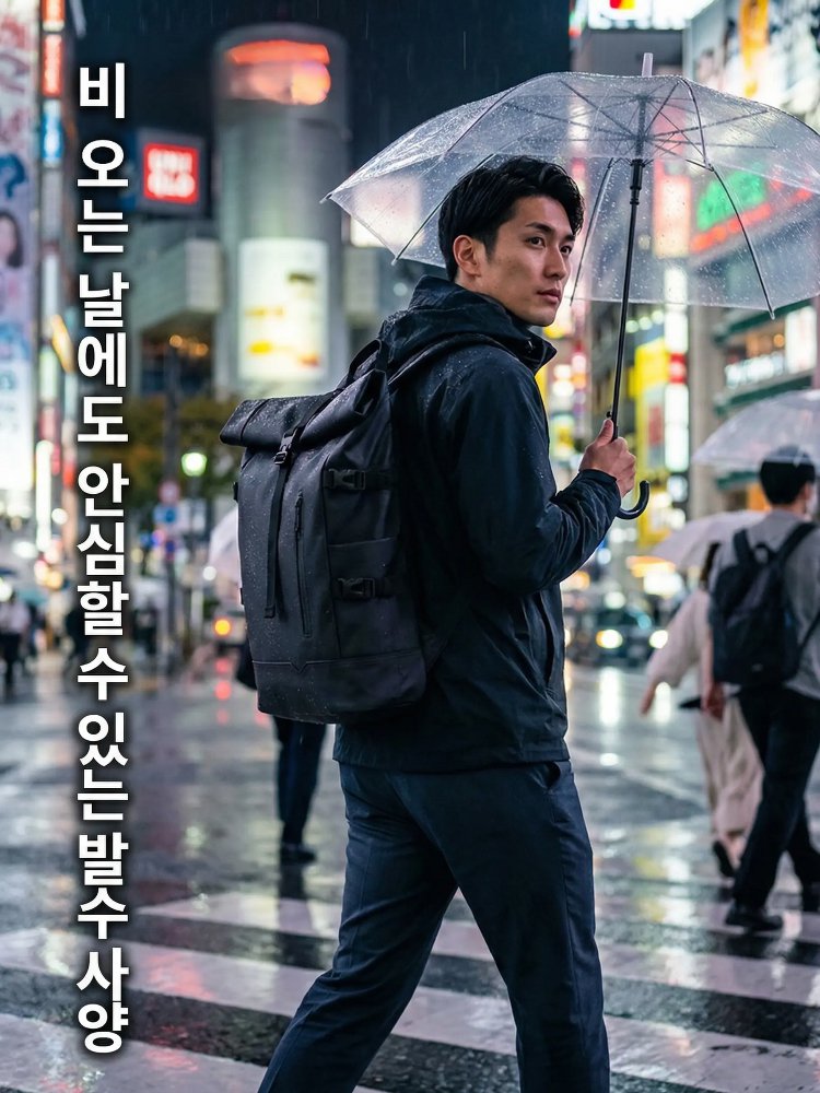 남성용 레트로 대용량 백팩