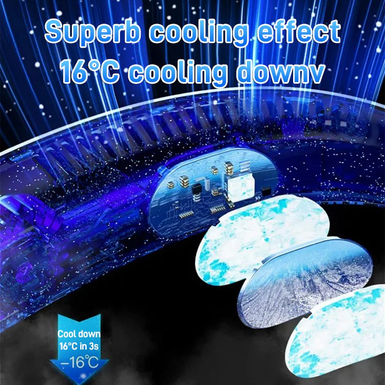 Portable neck fan for lazy people