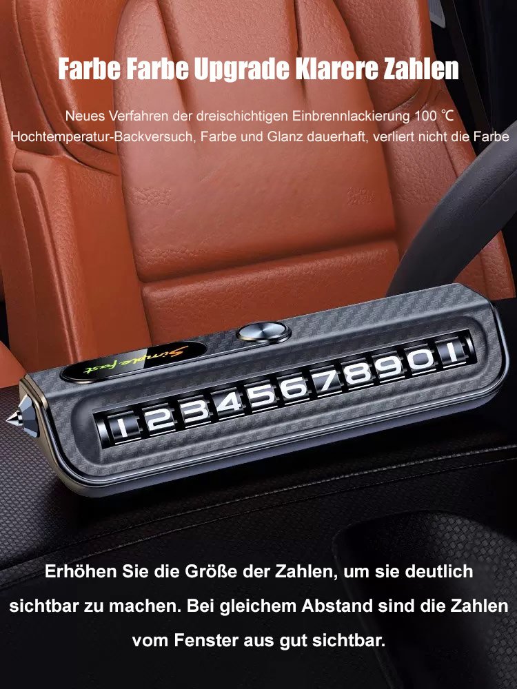 Parknummern Rollensicherheits Hammer ein Muss für das Auto