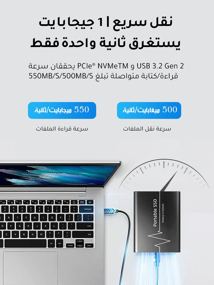[ترقية جديدة، سعة أسرع وأكبر]قرص صلب خارجي عالي السرعة