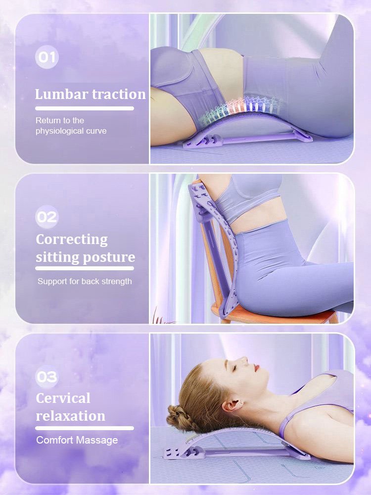 Magnetic therapy acupuncture massage lumbar stretcher