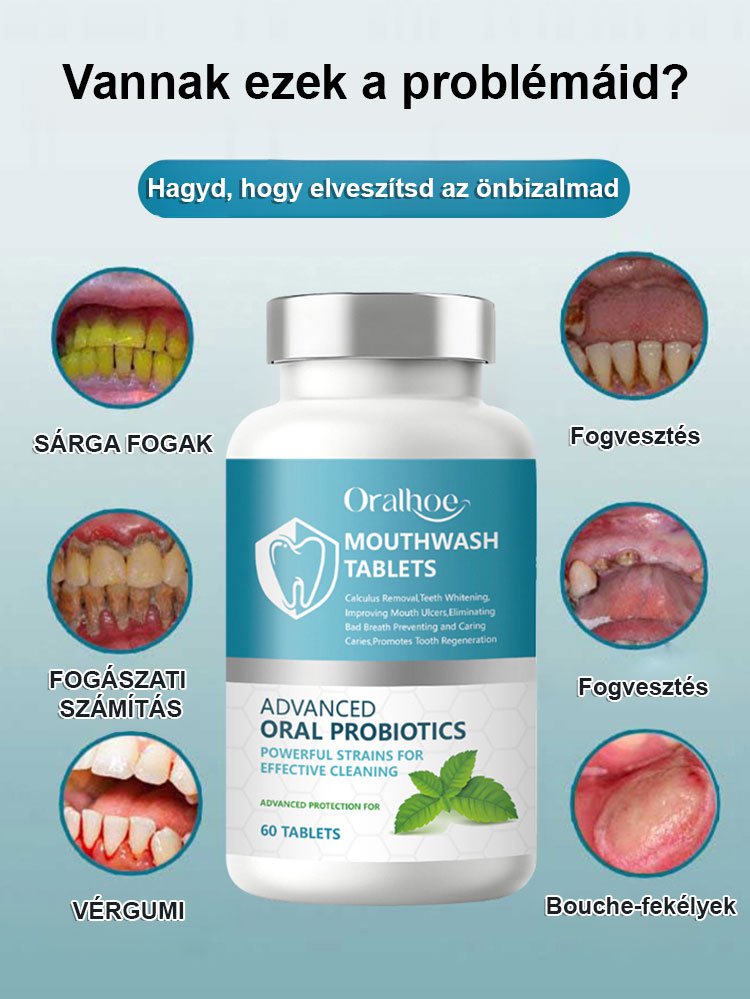 Pezsgőtabletták a fogak regenerálására