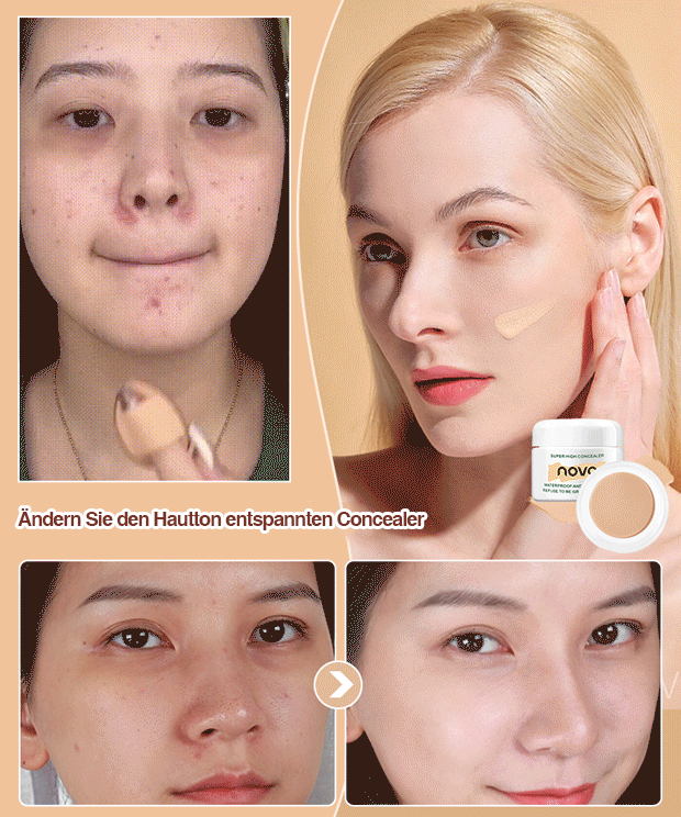 Concealer der versteckten fehlerhaften Stiftung