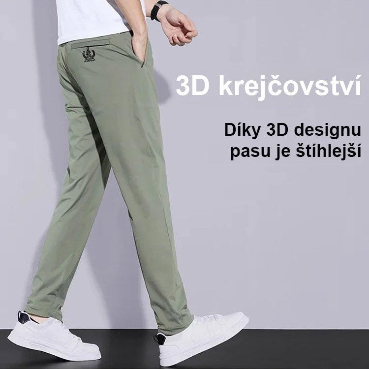 Letní ultratenké prodyšné kalhoty z ledového hedvábí