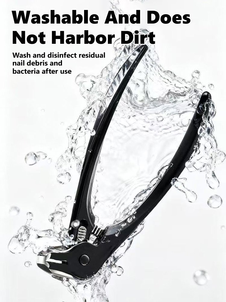 【Ergonomic Design】Stainless Steel Splash-Proof Nail Clippers