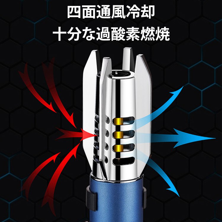 アウトドア向けの風に強いターボ式ライター