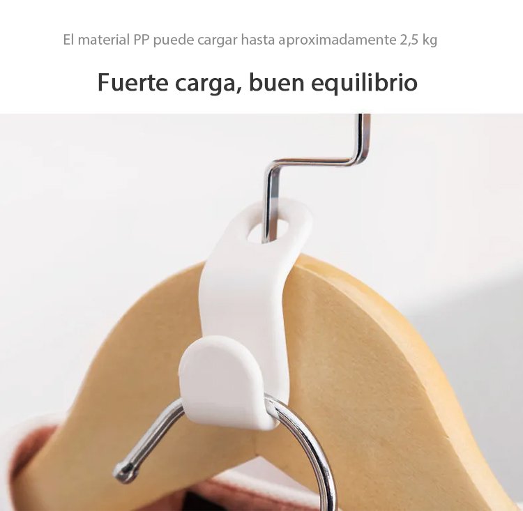 Ahorra espacio en el armario con gancho apilable