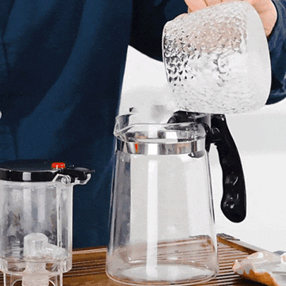 One-click filter tea set