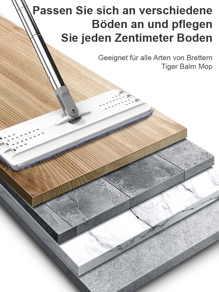 Selbstreinigendes, handwaschfreies Mopp-Set