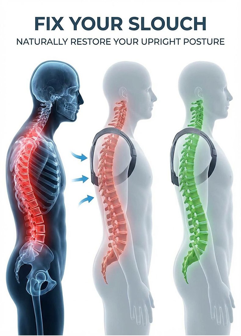 Ergonomic Comfort Posture Corrector Belt - Specifically for Treating Hunchback