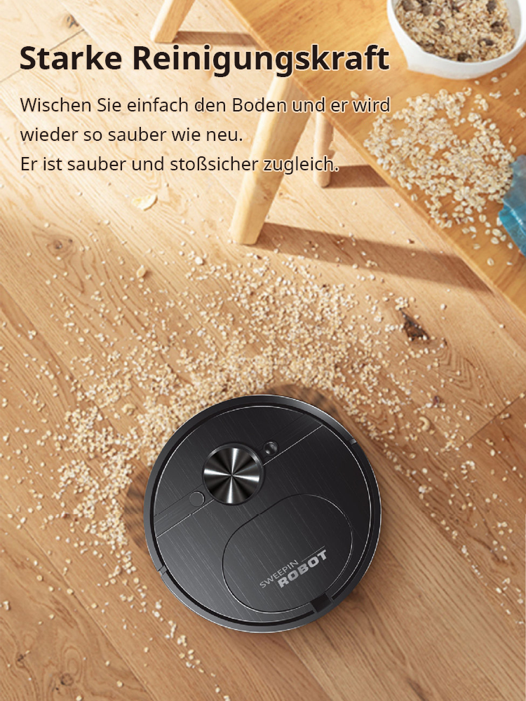 Leistungsstarker Haarstaubsauger mit Akkulaufzeit