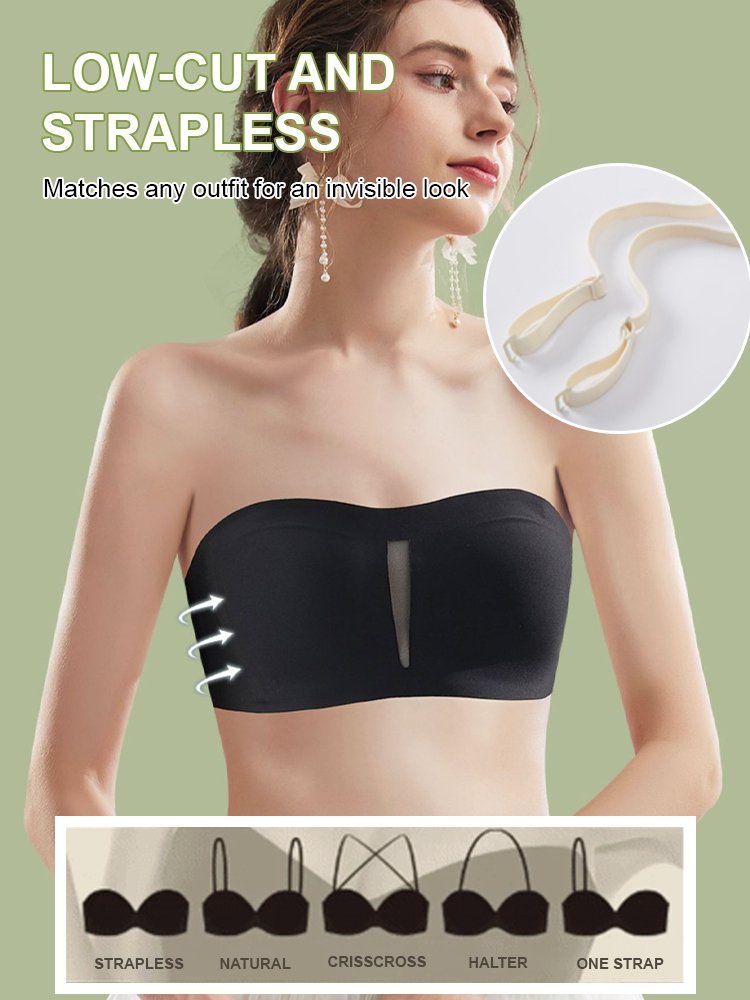 Running and jumping】Mid cut-out jelly stripes bustier