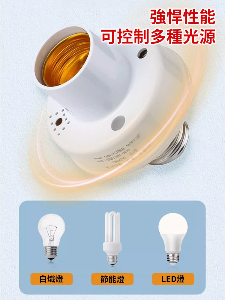 雷達人體智慧感應燈頭