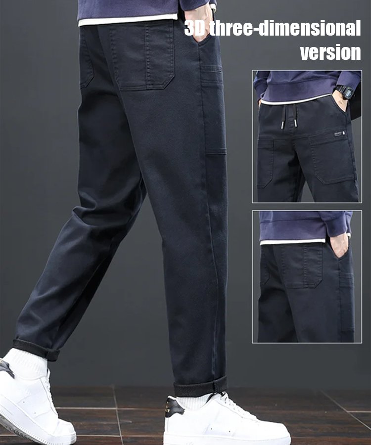 men's six pocket work casual pants