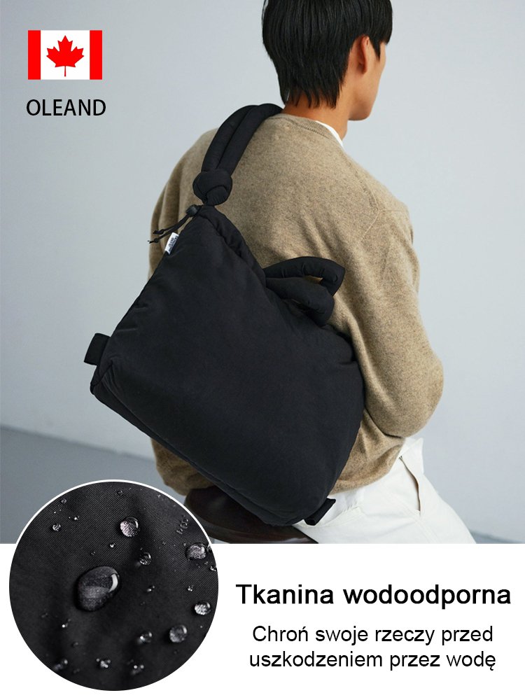 【Lekki, wodoodporny, o dużej pojemności】Wielofunkcyjna torba typu bucket z tkaniny puchowej