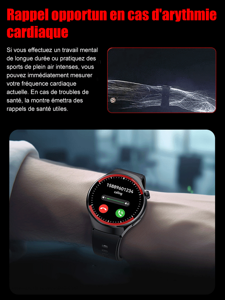 Montre intelligente à écran rond WATCH4PRO Space Research